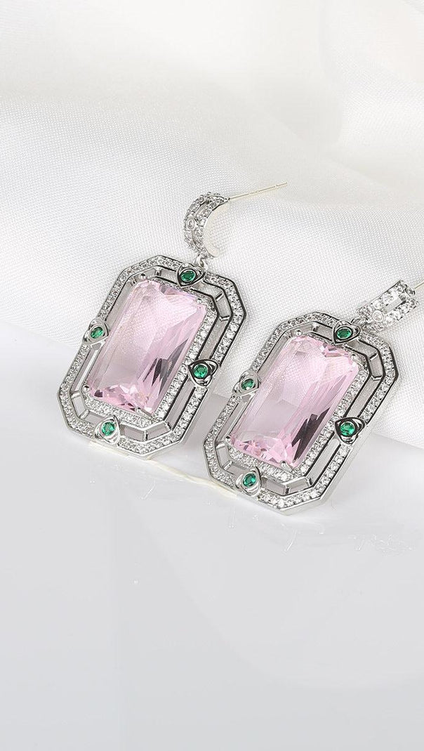 AIIZIE ZIRCON GEOMETRIC EARRINGS - product image