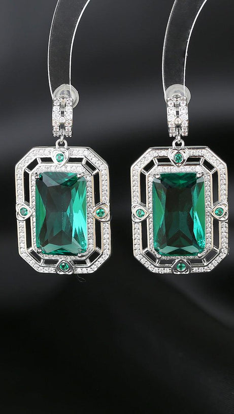 ZIRCON GEOMETRIC EARRINGS