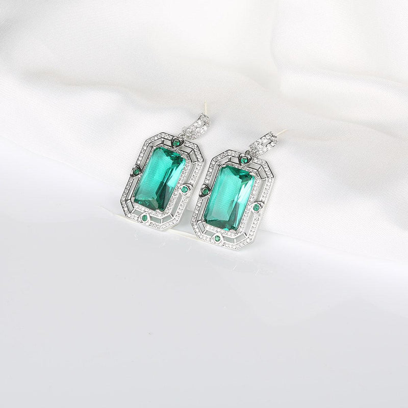 ZIRCON GEOMETRIC EARRINGS