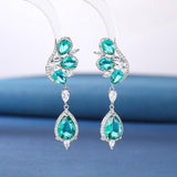 DIAMOND BUTTERFLY TOPAZ EARRINGS