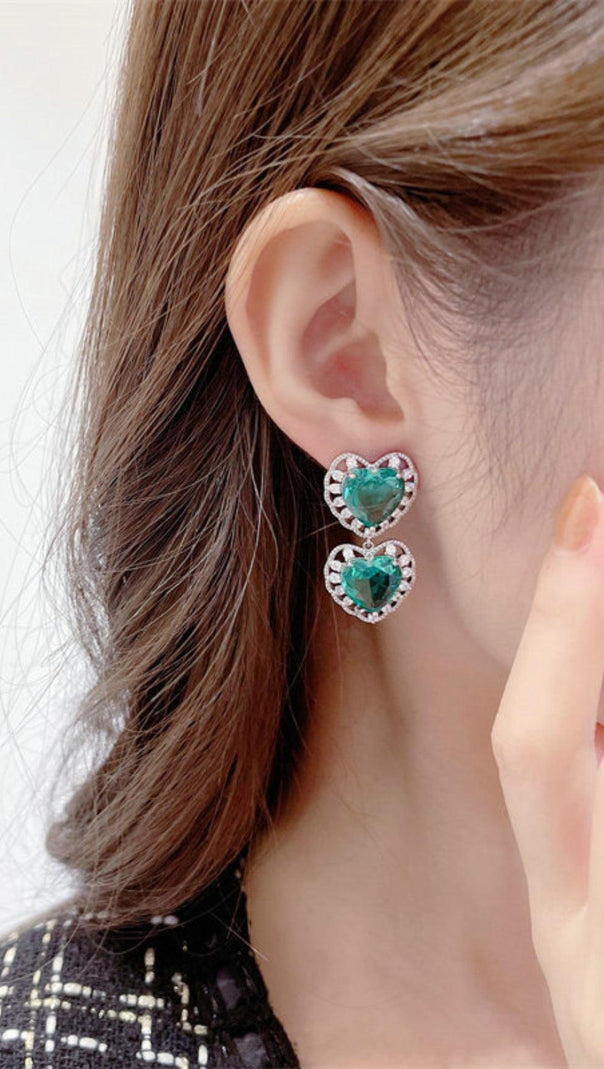 AIIZIE HEART-SHAPED ROMANTIC EARRINGS - product image