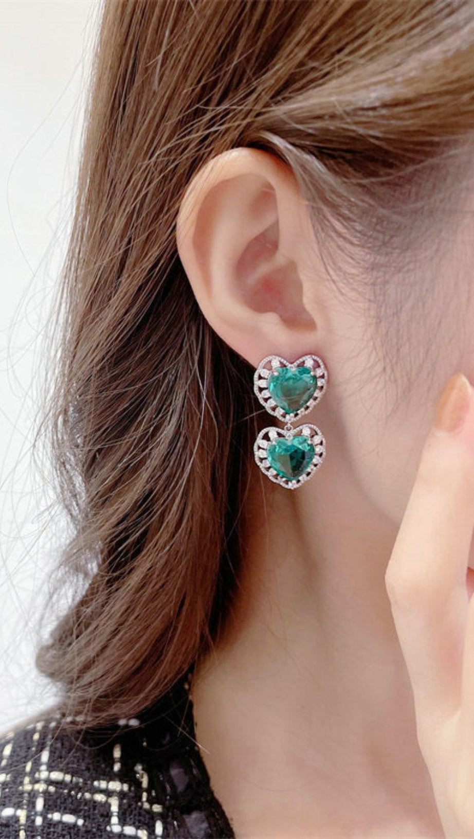 HEART-SHAPED ROMANTIC EARRINGS