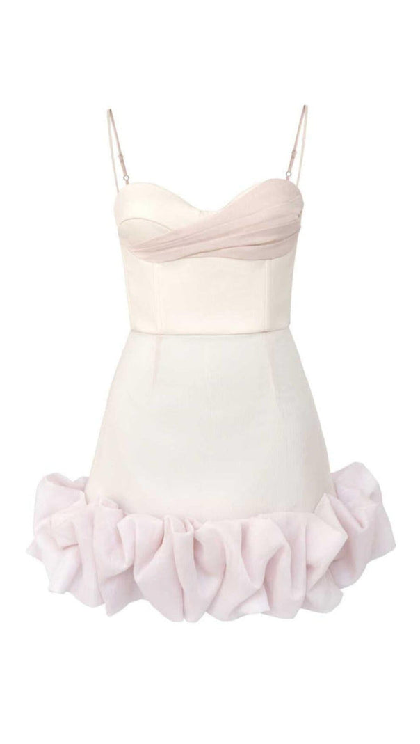 AIIZIE RUFFLED CORSET MINI DRESS - product image