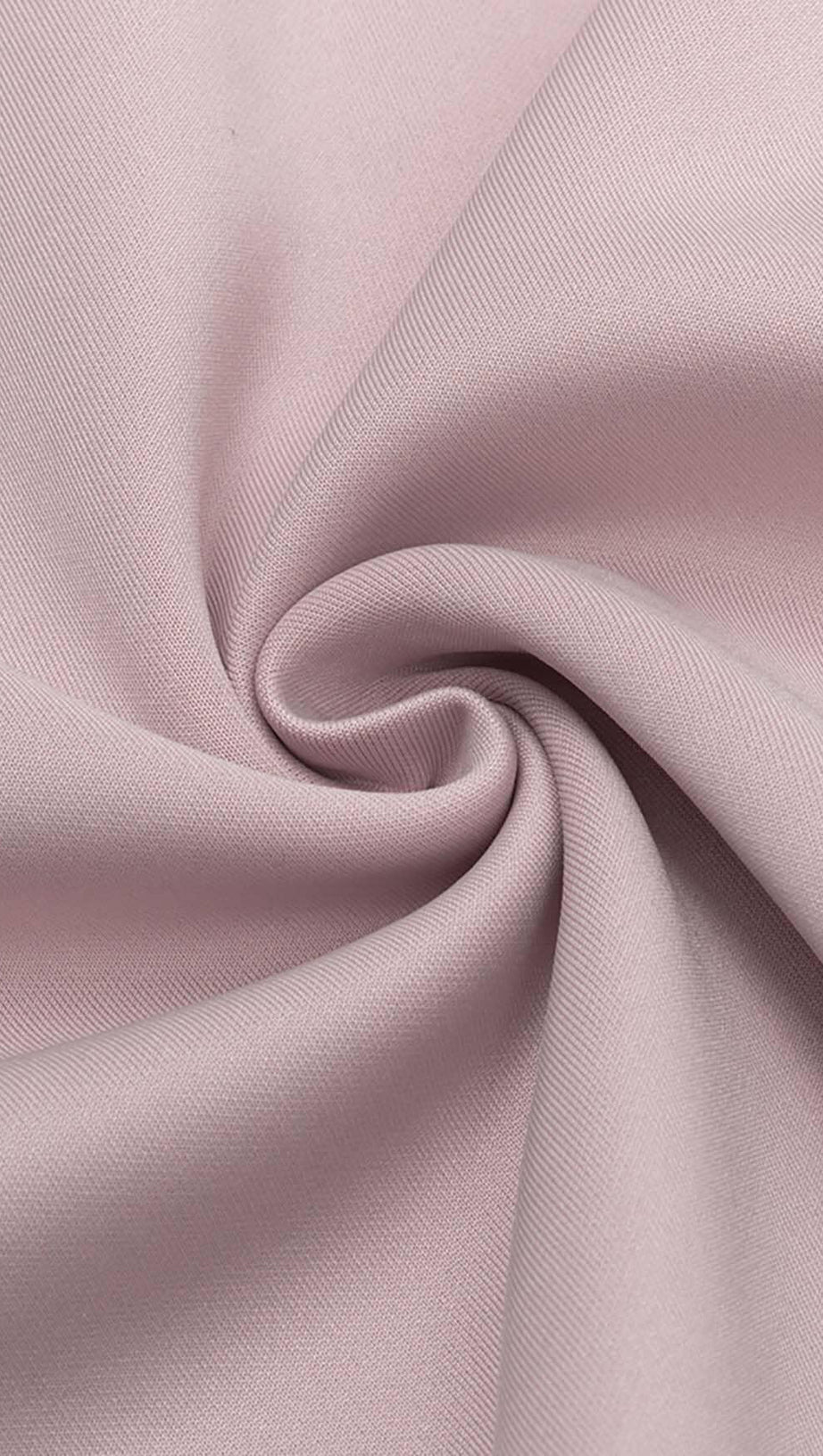 APPLIQUÉD BANDAGE MIDII DRESS IN PALE PINK