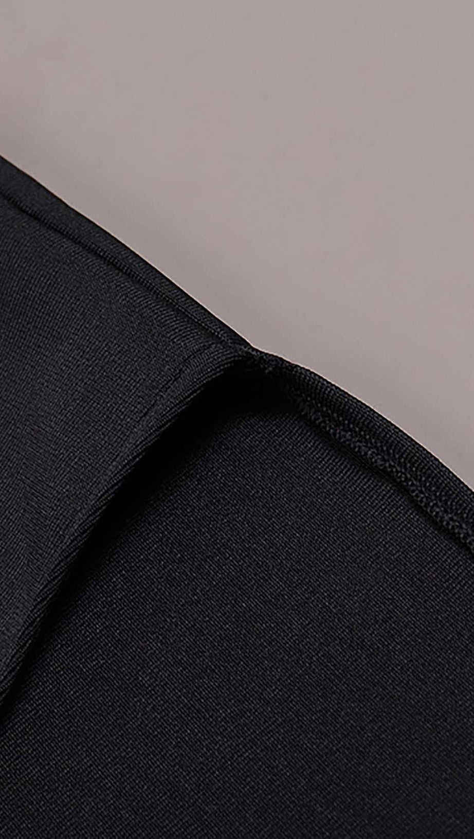 ASYMMETRIC DIAMOND HIGH-LOW DRESS IN BLACK