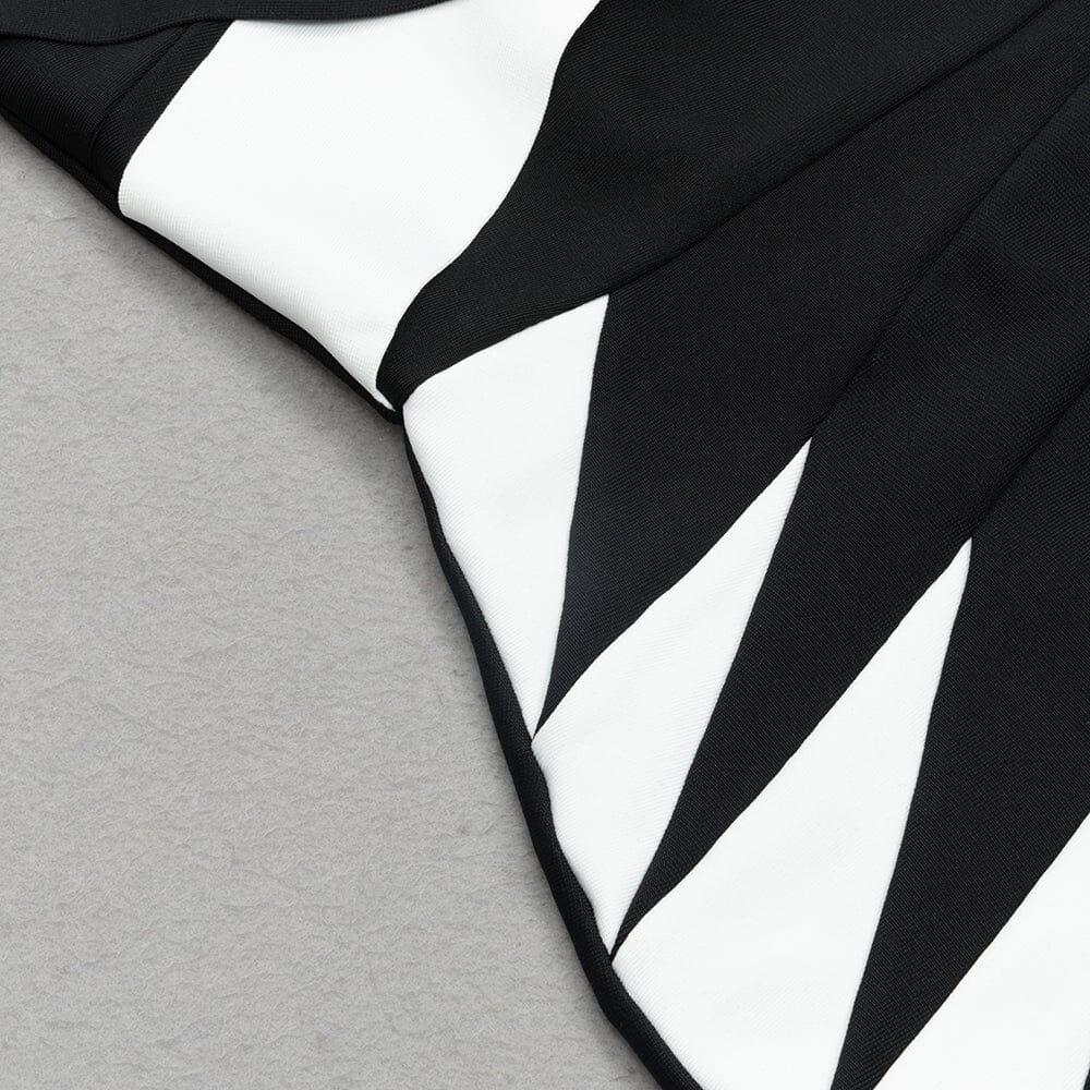 AIIZIE ASYMMETRIC RIB COLOURBLOCK MINI DRESS - product image