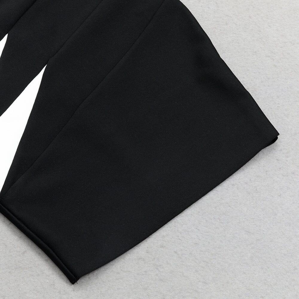 Asymmetric Rib Colourblock Mini Dress