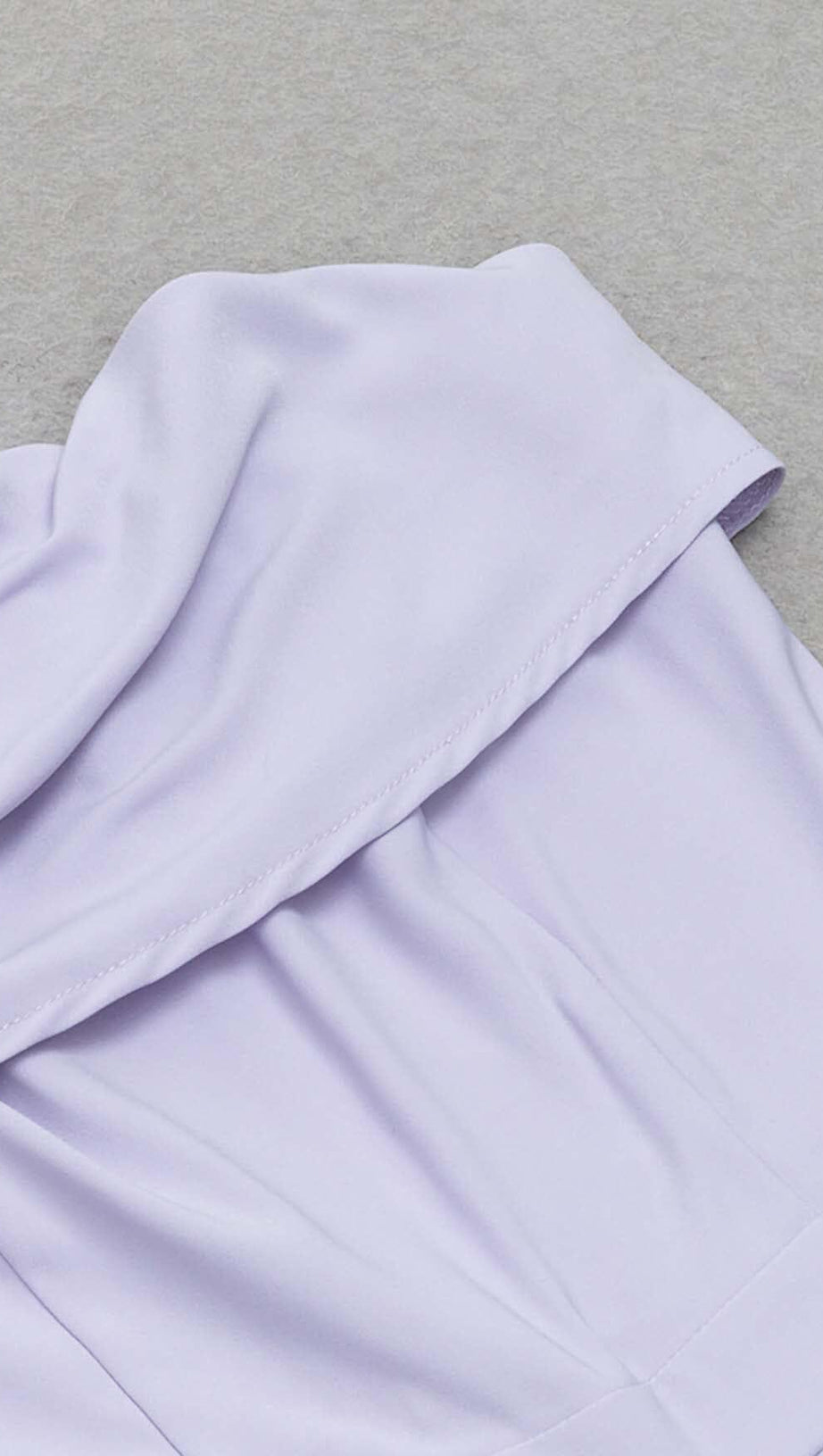 ASYMMETRICAL ONE SHOULDER JUMPSUIT IN LILAC