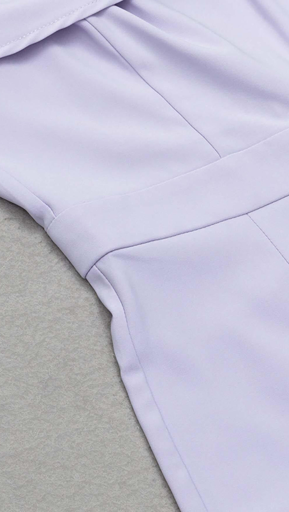 ASYMMETRICAL ONE SHOULDER JUMPSUIT IN LILAC