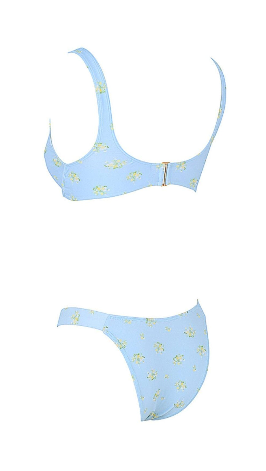 BABY BLUE FLORAL PRINT BIKINI