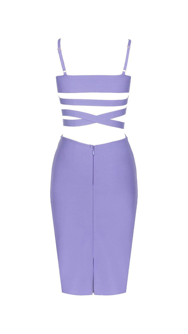 AIIZIE BANDAGE STRAPPY WAIST-TIGHTENING MIDI DRESS - product image