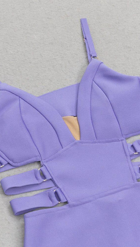 BANDAGE STRAPPY WAIST-TIGHTENING MIDI DRESS