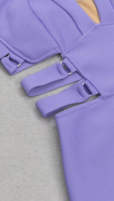 BANDAGE STRAPPY WAIST-TIGHTENING MIDI DRESS