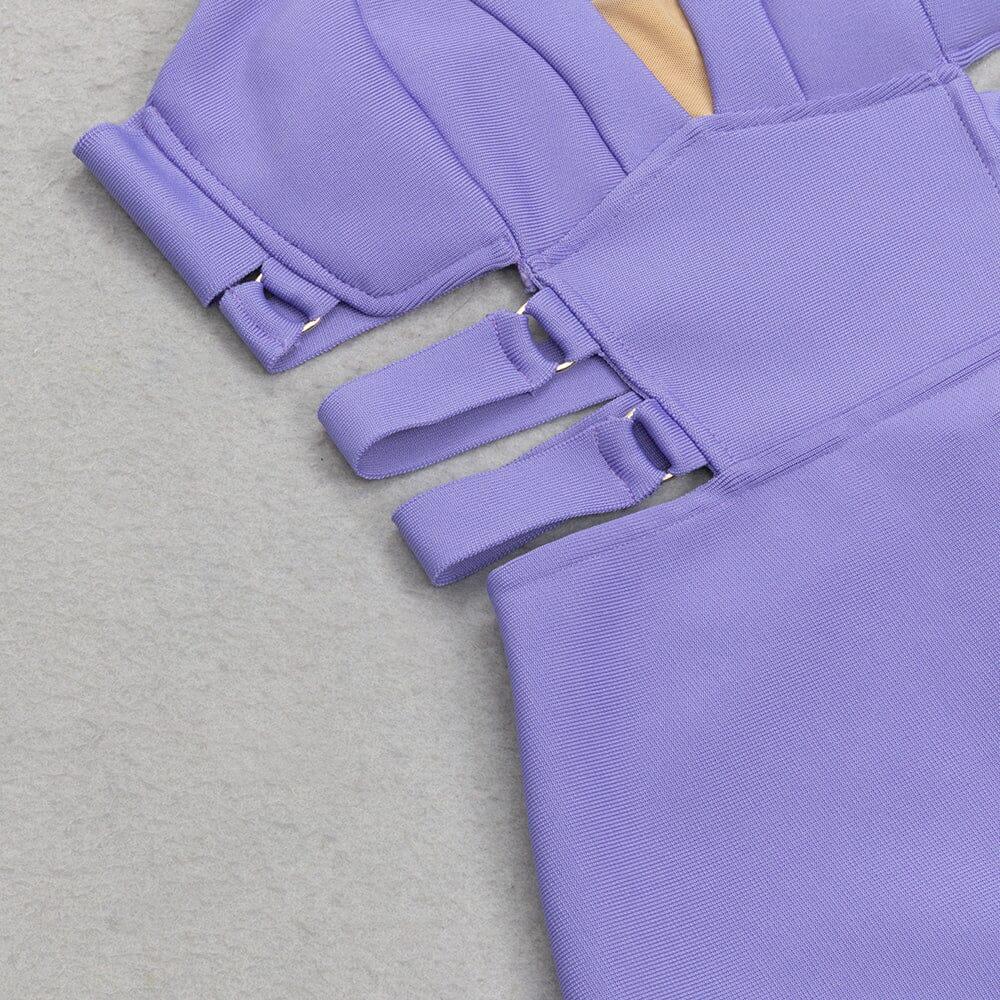 Bandage Strappy Waist-Tightening Midi Dress