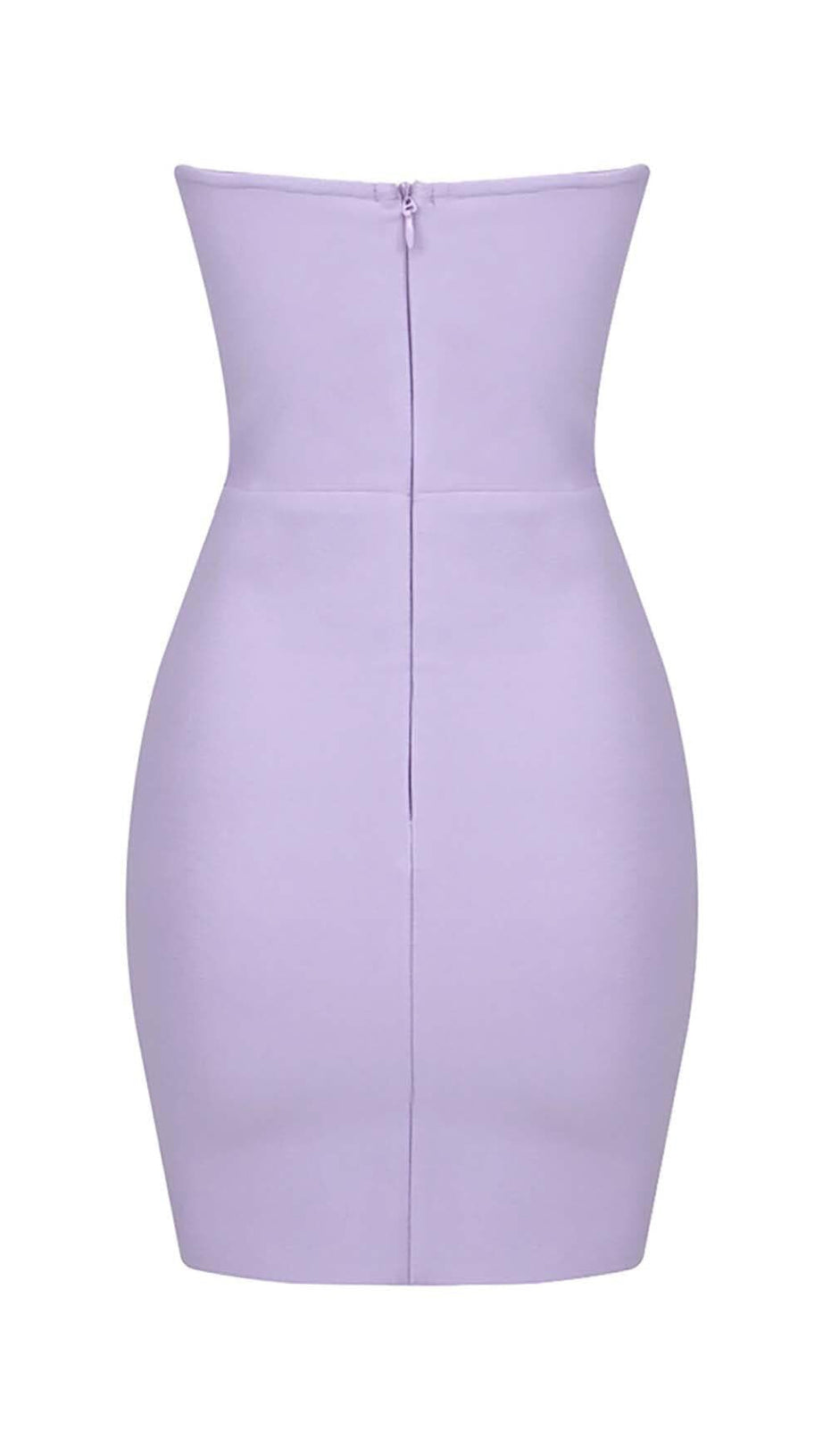 BANDEAU BANDAGE MINI DRESS IN LILAC