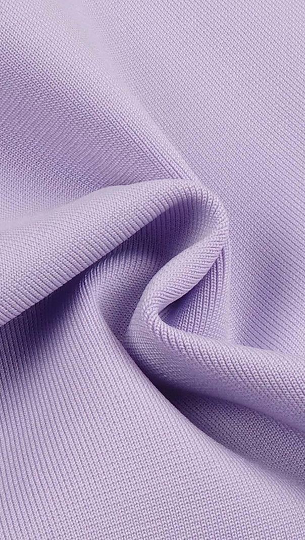 AIIZIE BANDEAU BANDAGE MINI DRESS IN LILAC - product image