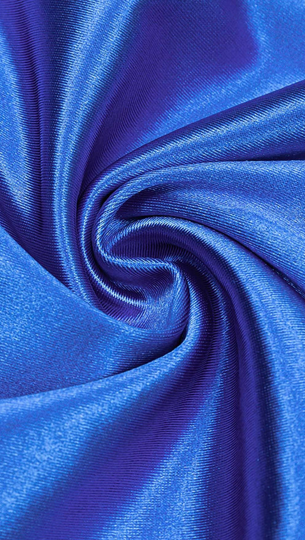 BANDEAU-BODYCON-MIDIKLEID IN BLAU