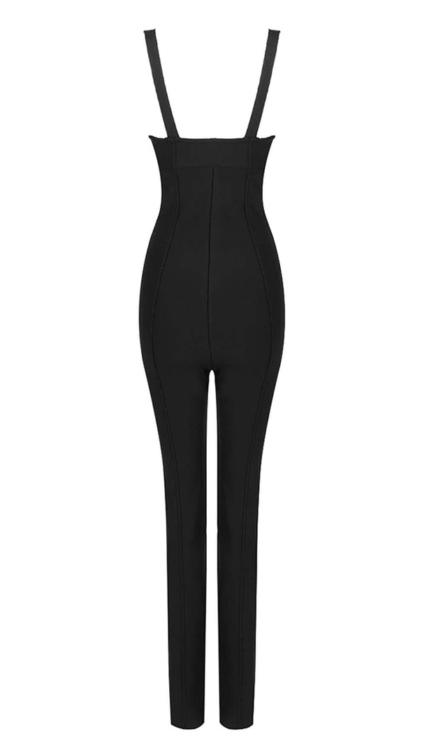 AIIZIE BIKINI KNIT JUMPSUIT IN BLACK - product image