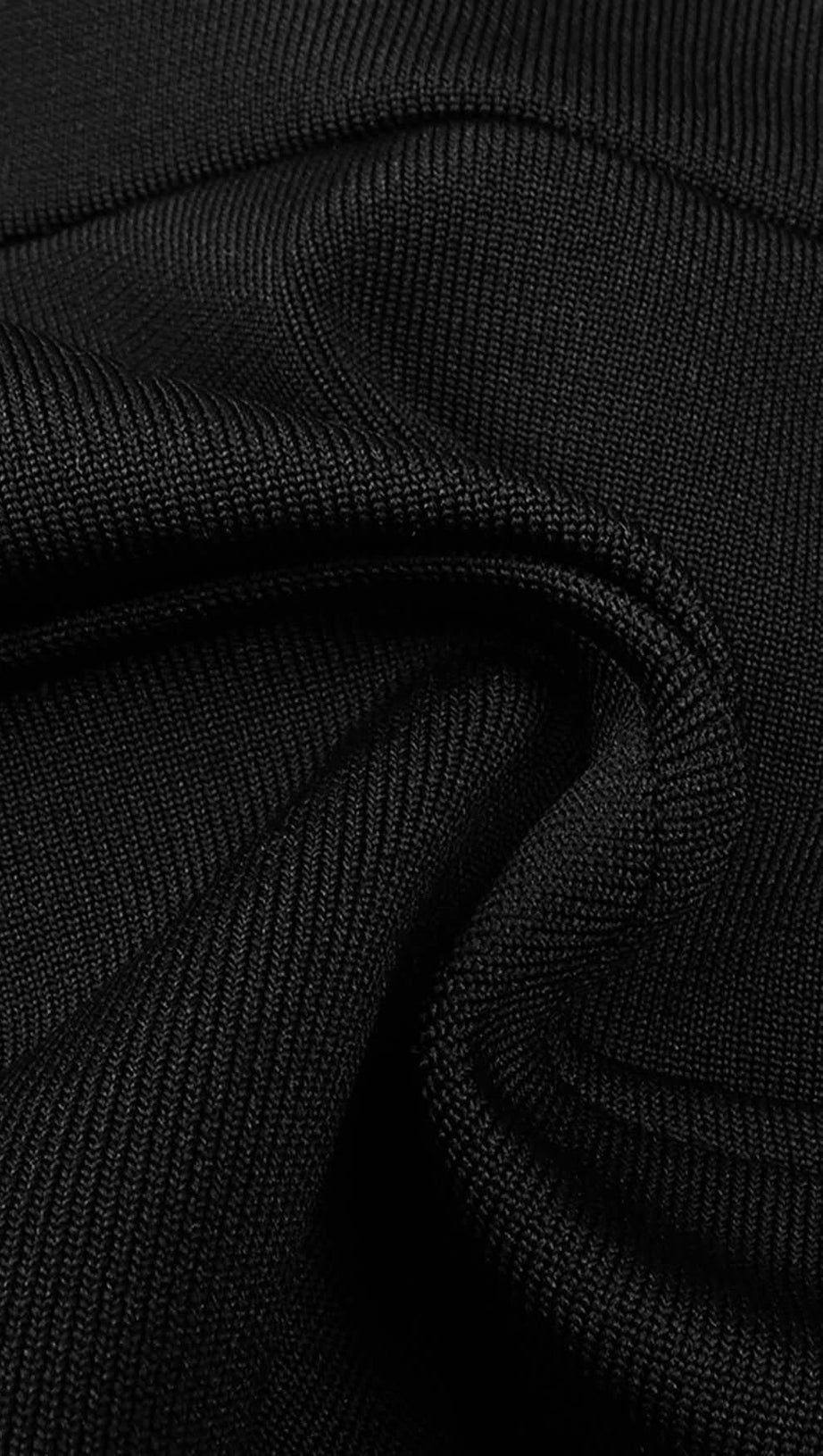 BIKINI KNIT JUMPSUIT IN BLACK