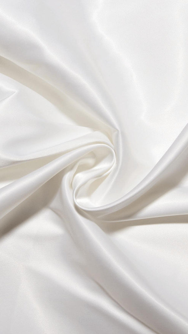 AIIZIE SATIN CORSET MIDI DRESS IN WHITE - product image