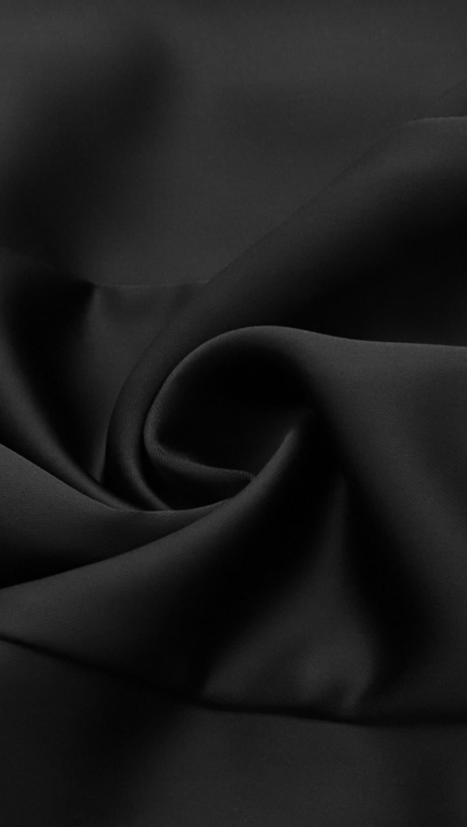 BLACK SATIN RUFFLE STRAPLESS DRESS