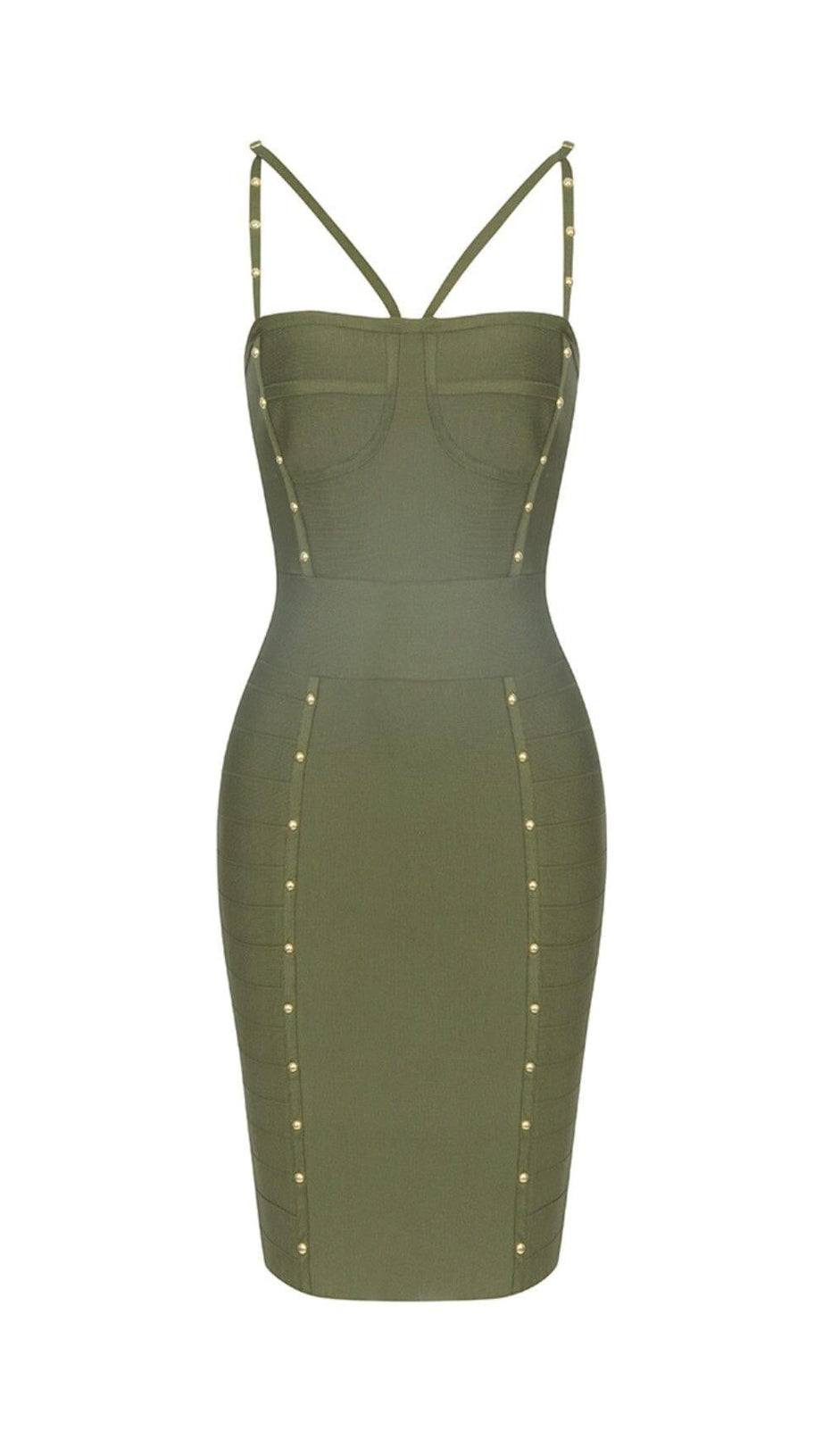 BODYCON MINI DRESS IN ARMYGREEN