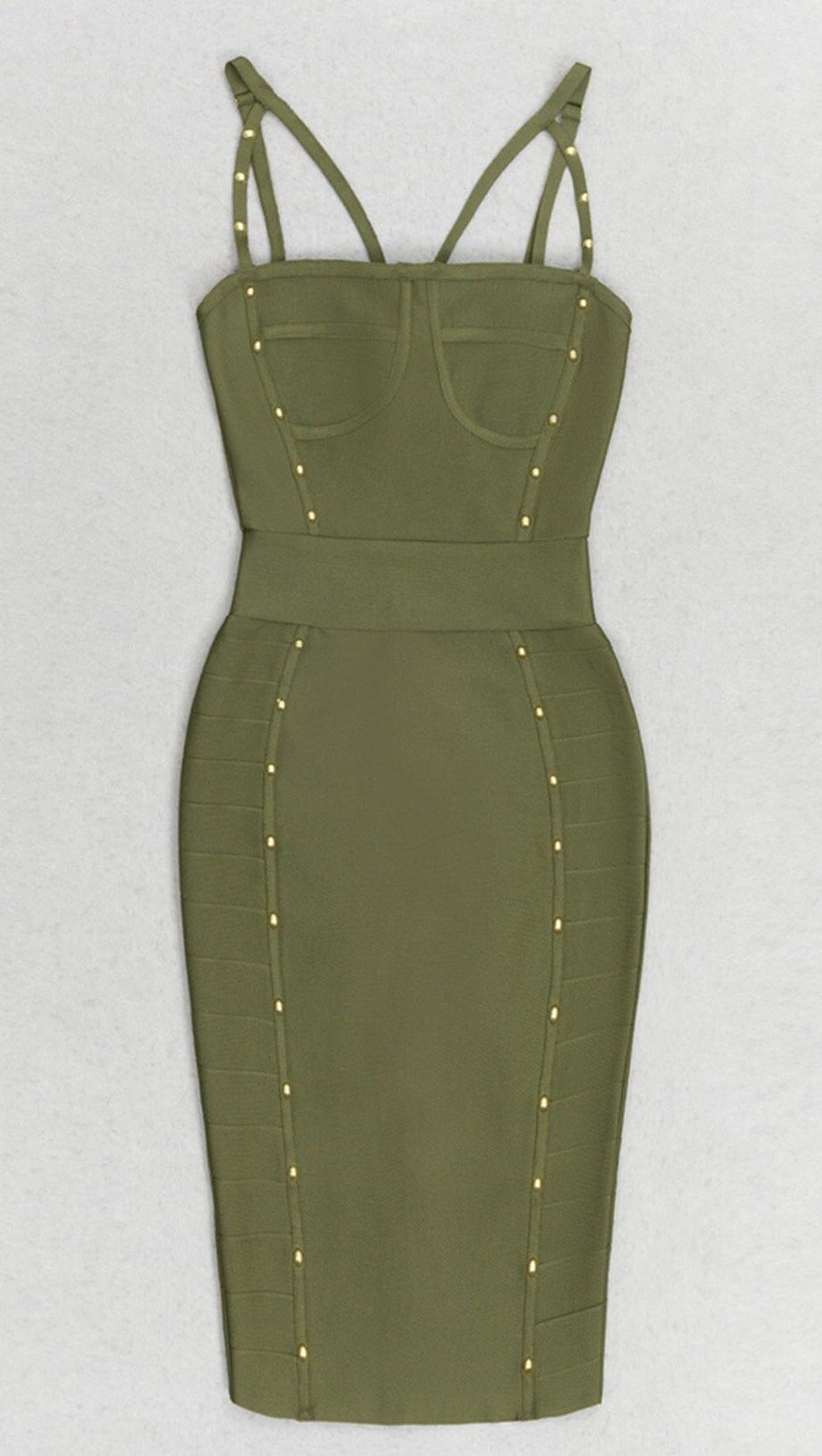 BODYCON MINI DRESS IN ARMYGREEN
