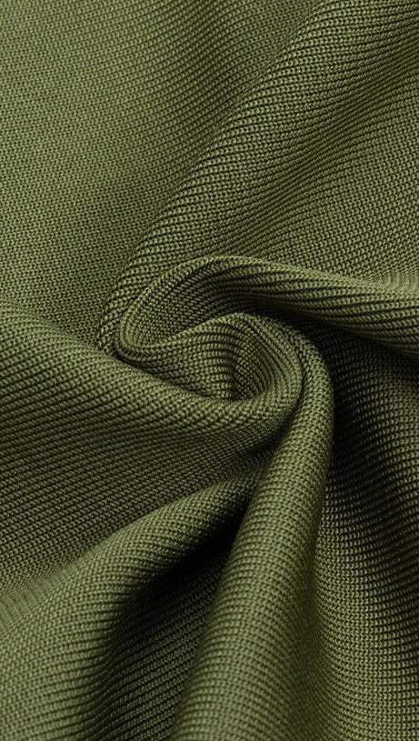 BODYCON MINI DRESS IN ARMYGREEN