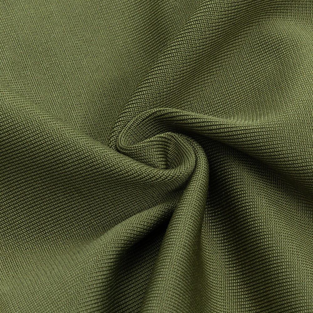 MINI ABITO ADERENTE VERDE MILITARE