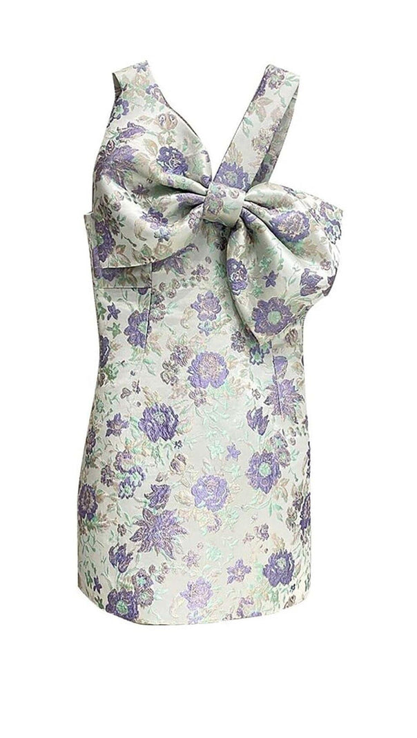 AIIZIE BOW-EMBELLISHED SUSPENDERS MINI DRESS - product image