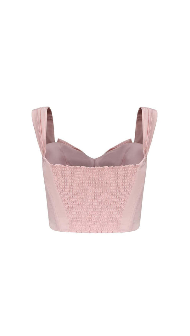 ZWEITEILIGER ANZUG MIT SCHLEIFE IN PINK
