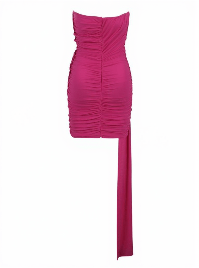 AIIZIE MAURA STRAPLESS FLOWER BANDAGE DRESS - product image