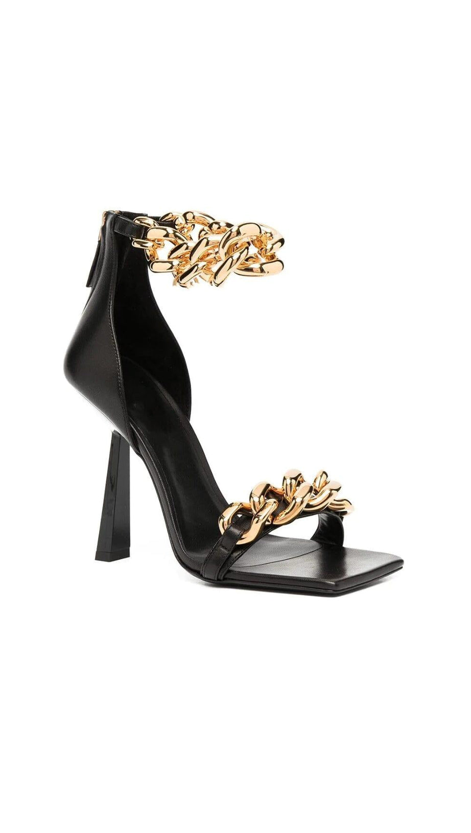 KETTEN-SQUARE-HEELS IN SCHWARZ