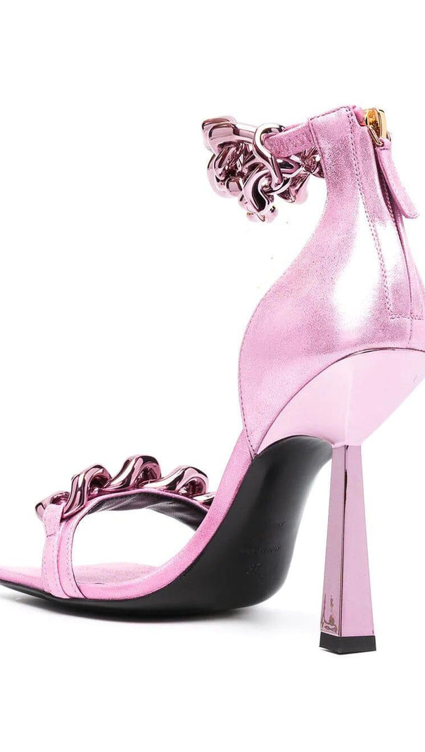 AIIZIE CHAIN SQUARE HEELS IN PINK - product image