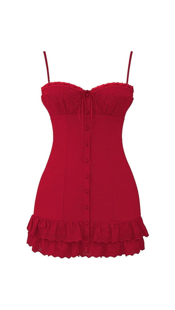 AIIZIE CHERRY CORSET DRESS - product image