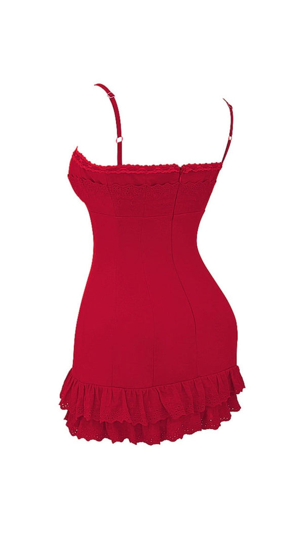 AIIZIE CHERRY CORSET DRESS - product image