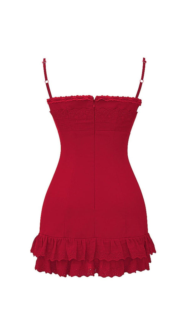 AIIZIE CHERRY CORSET DRESS - product image