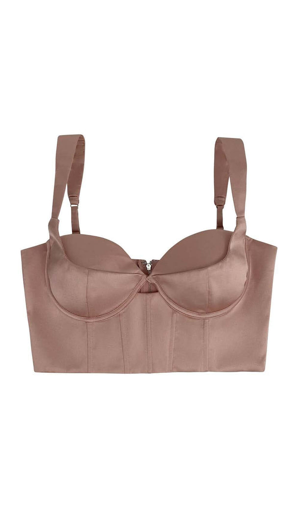 AIIZIE CORSET BACKLESS CROPPED TOP - product image