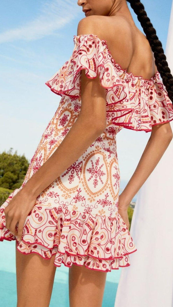 AIIZIE CORSET EMBROIDERED DRESS - product image
