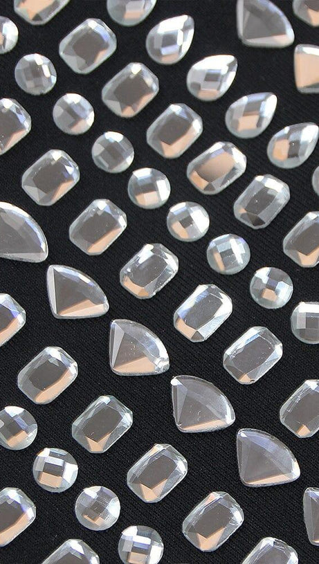 CRYSTAL BANDEAU MINI DRESS IN BLACK