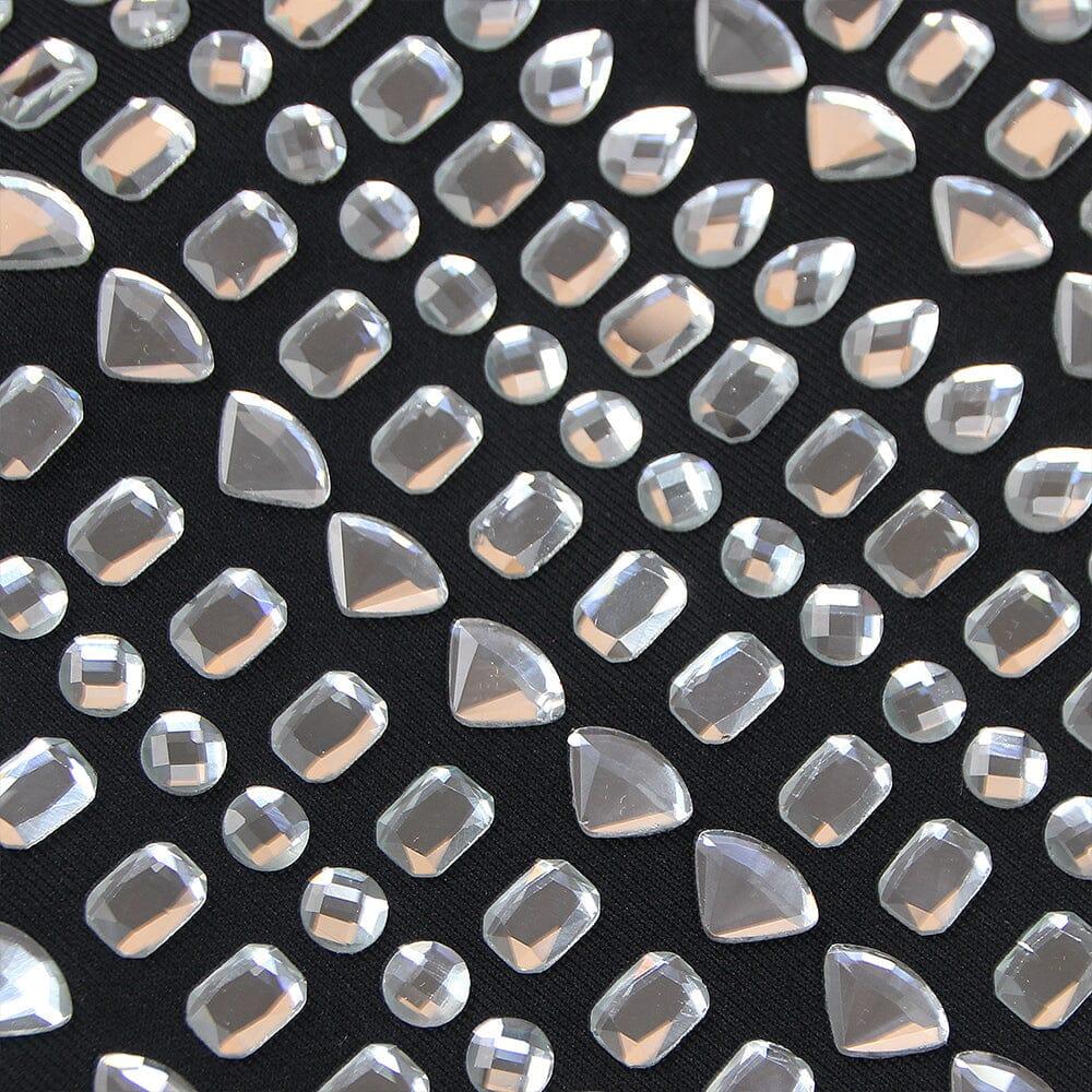 AIIZIE CRYSTAL BANDEAU MINI DRESS IN BLACK - product image