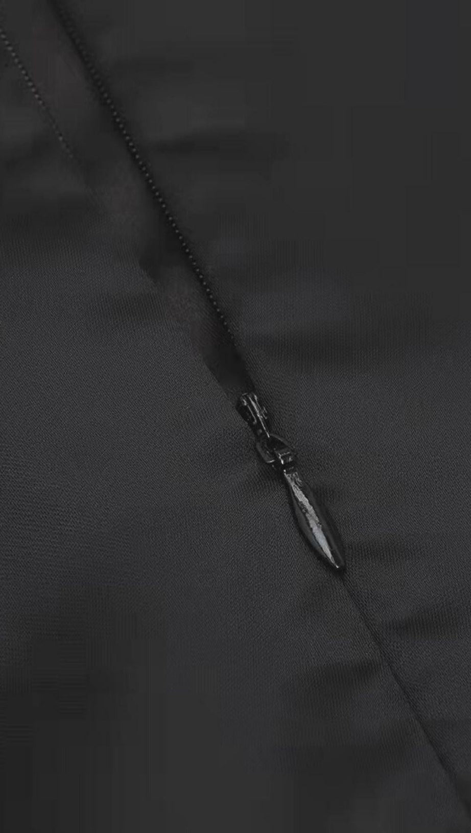 CRYSTAL BOW MINI DRESS IN BLACK