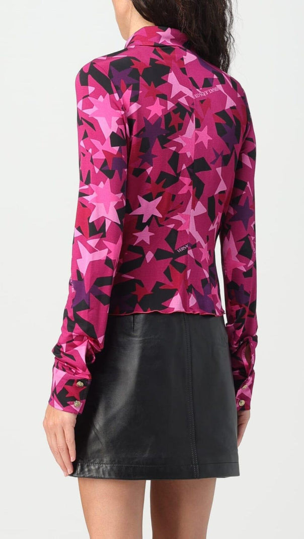 AIIZIE STAR-PRINT LONG SLEEVE SHIRT - product image