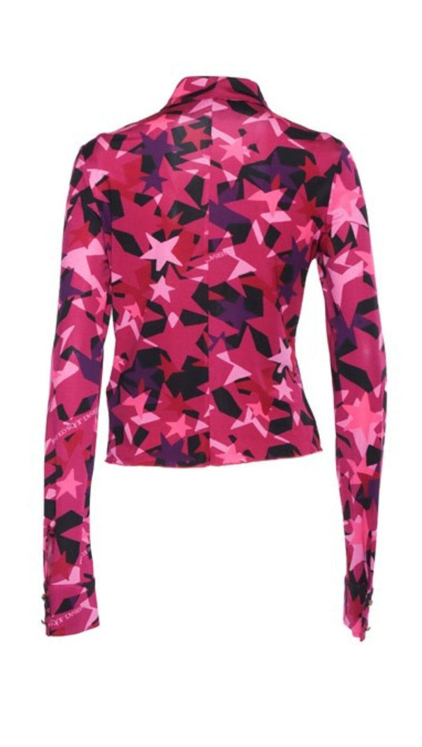 AIIZIE STAR-PRINT LONG SLEEVE SHIRT - product image