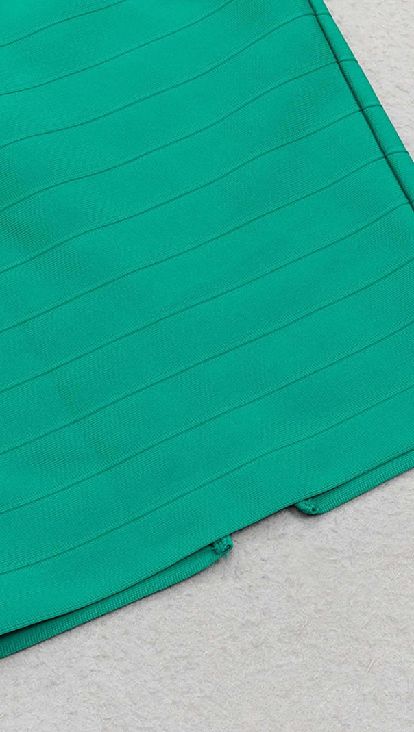 AIIZIE CUT OUT TWO-PIECE MIDI DRESS IN JADE - product image