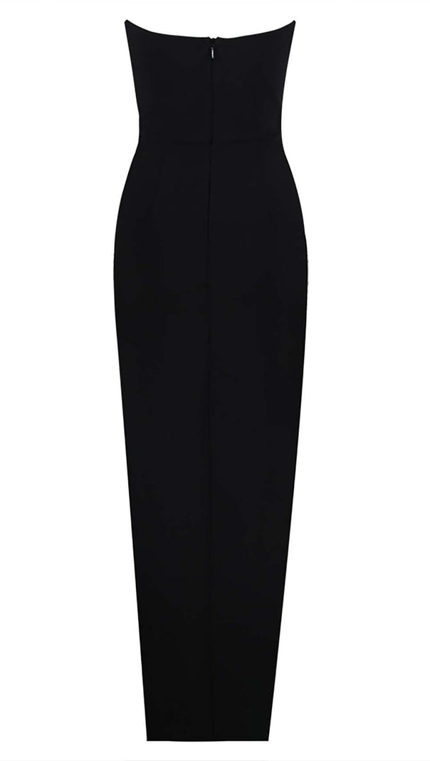 AIIZIE CUT-OUT BODYCON MAXI DRESS IN BLACK - product image