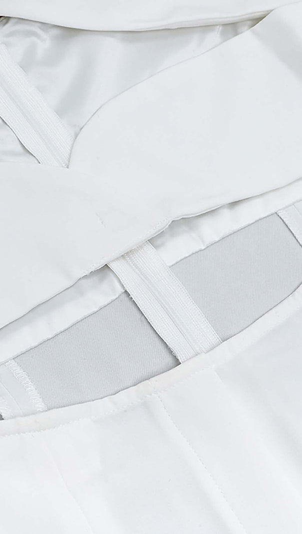 AIIZIE CUTOUT SLEEVELESS JUMPSUIT IN WHITE - product image