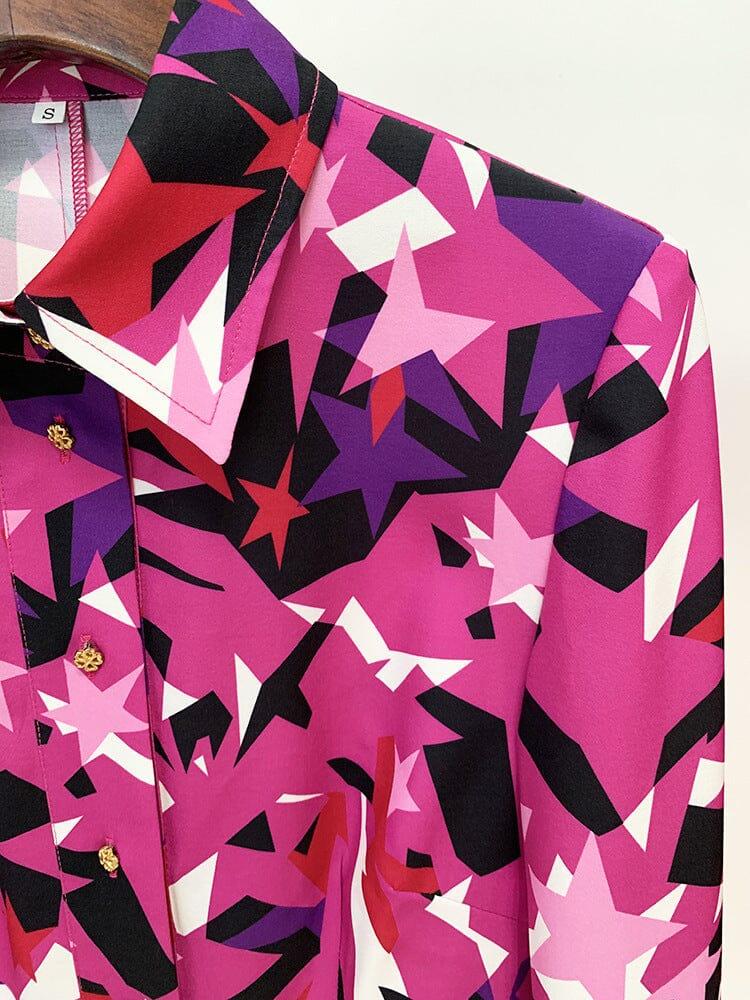 AIIZIE STAR-PRINT LONG SLEEVE SHIRT - product image