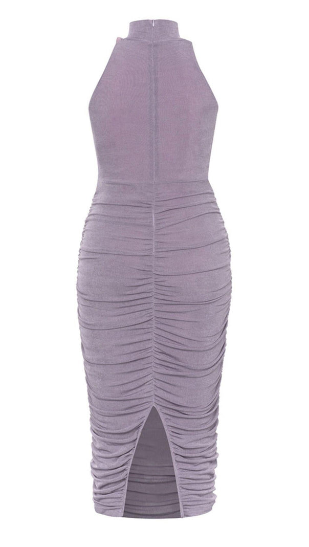 AIIZIE EMBELLISHED BANDAGE MIDI DRESS IN LAVENDER - product image