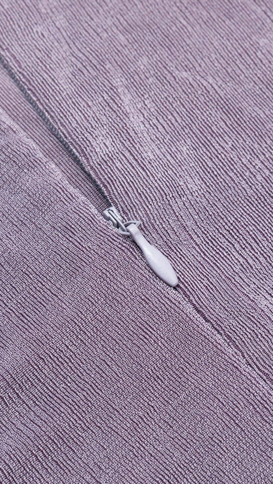 EMBELLISHED BANDAGE MIDI DRESS IN LAVENDER